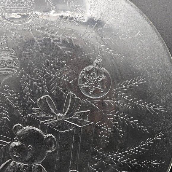 Vintage Glass Plate With Teddy Bear Gifts & Christmas Ornaments Engraving - Picture 8 of 8